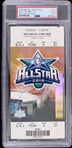 2010 NBA All Star Game Cowboys Stadium Full Ticket (PSA Slabbed EX-MT 6 MK)