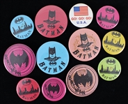1970s Batman Pinback Button Collection - Lot of 11