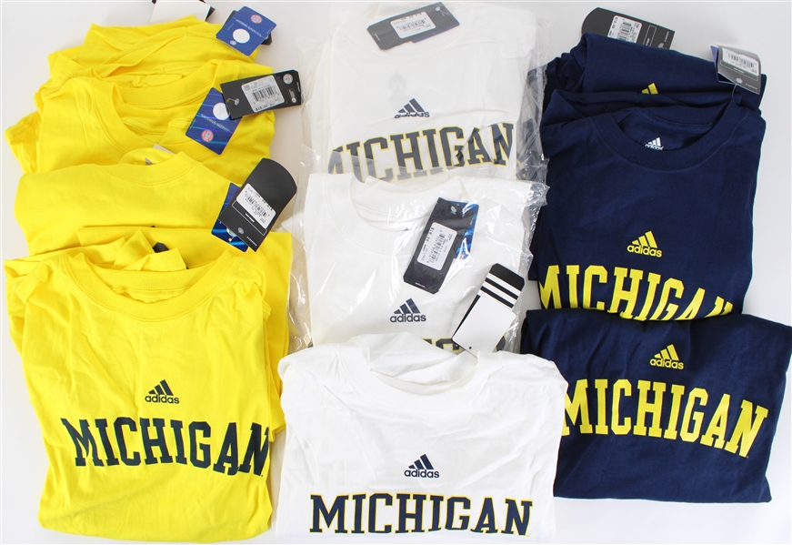 2010s-20s Michigan Wolverines Retail Shirts - Lot of 18