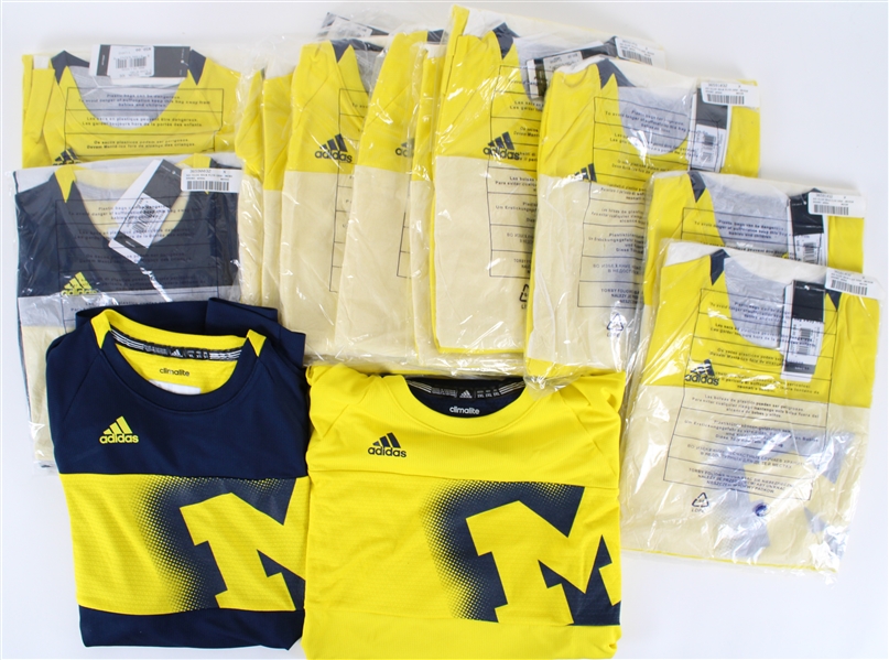 2010s-20s Michigan Wolverines Retail Shirts - Lot of 14