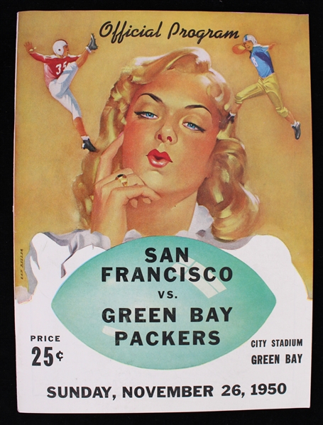 1950 Green Bay Packers San Francisco 49ers City Stadium Game Program (Pepper Burruss Collection)