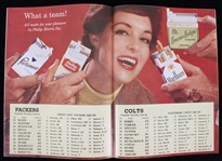 1958 Green Bay Packers Baltimore Colts Milwaukee County Stadium Game Program (Pepper Burruss Collection)