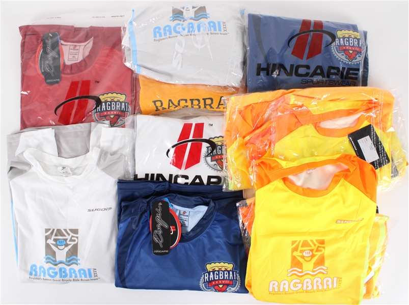 2007-09 Ragbrai Iowa Retail T-Shirts (Lot of 18)