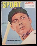 1957 Al Kaline (d.2020) Detroit Tigers Autographed Sport Magazine (JSA)