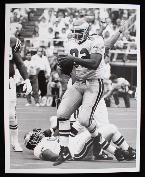 1990 Reggie White Philadelphia Eagles 8"x10" Original Richard B. Gentile B&W Photo