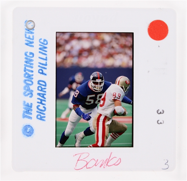 1984-92 Carl Banks New York Giants 2" Original Richard Pilling Sporting News Color Photo
