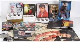 1970s-2011 Elvis Presley Doll, Trading Cards, Ornaments & more (Lot of 20+)