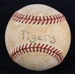 1950's Ty Cobb Detroit Tigers Signed Spalding Baseball (Full JSA Letter)