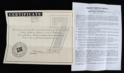 1990s Mickey Mantle New York Yankees Signed Certificate of Authenticity (JSA)