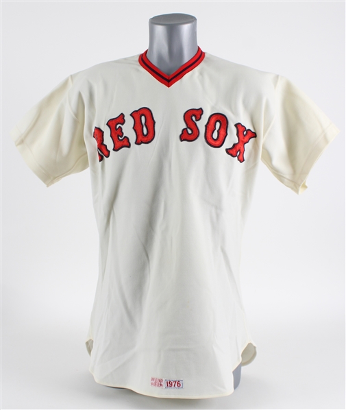 1976 Deron Johnson Boston Red Sox Game Worn Home Jersey (MEARS LOA)