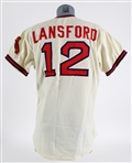 1978 Carney Lansford California Angels Game Worn Home Jersey (MEARS A10) Rookie Season