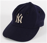 1960s New York Yankees Game Worn Cap (MEARS LOA)