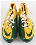 2010-12 BJ Raji Green Bay Packers Nike Personal Model Cleats (MEARS LOA / Pepper Burruss Collection)