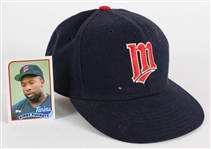 1992-93 Kirby Puckett (Attributed) Minnesota Twins Game Worn Cap (MEARS LOA)