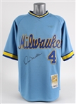 2000s Paul Molitor Milwaukee Brewers Signed Mitchell & Ness Throwback Jersey (JSA)