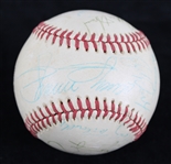 1974-76 Chicago Cubs Multi Signed ONL Feeney Baseball w/ 9 Signatures Including Harry Caray "Holy Cow!!" & More (JSA)
