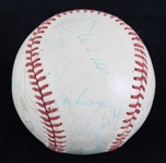 1974-76 Chicago Cubs Multi Signed ONL Feeney Baseball w/ 9 Signatures Including Harry Caray Holy Cow!! & More (JSA)