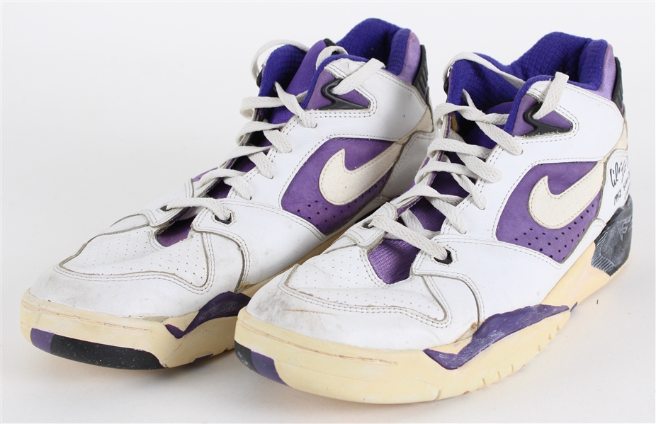 1992 Cedric Ceballos Phoenix Suns Signed Nike Air Slam Dunk Contest Champion Sneakers (MEARS LOA / JSA / California Sports Investments Letter)
