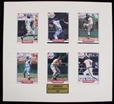1993 Nabisco All Star Autographs 11" x 12" Matted Signed Baseball Trading Card Display w/ Ernie Banks, Don Drysdale, Willie Stargell & More