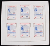 1993 Nabisco All Star Autographs 11 x 12 Matted Signed Baseball Trading Card Display w/ Ernie Banks, Don Drysdale, Willie Stargell & More