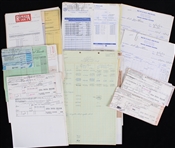 1970s Eddie Mathews Milwaukee Braves Signed Paperwork (JSA) (Lot of 20+)