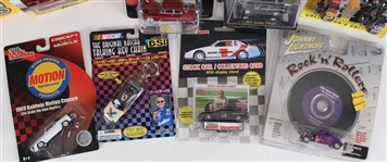 1980's-2000's MOC & MIB Scale Model Replica Cars - Lot of 17 w/ Dale Earnhardt, Beach Boys, Don Prudhomme, Linda Vaughn, Coca Cola & More