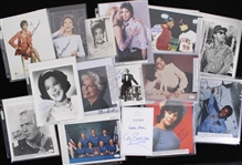 1970s-2000s Celebrity Signed 8x10 Photos & Index Cards w/ Joan Fontaine, Carol Burnett, Karl Malden & more (Lot of 125+) 