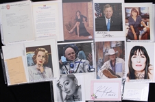 1970s-2000s Celebrity Signed 8x10 Photos & Index Cards w/ Joan Fontaine, Carol Burnett, Karl Malden & more (Lot of 125+) 