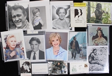 1970s-2000s Celebrity Signed 8x10 Photos & Index Cards w/ Joan Fontaine, Carol Burnett, Karl Malden & more (Lot of 125+) 