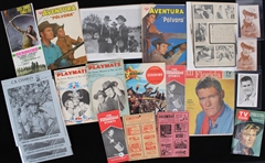 1950's-90's Chuck Connors The Rifleman Memorabilia Collection - Lot of 40 w/ Publications, Photos & More