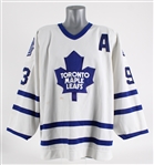 1993-94 Doug Gilmour Toronto Maple Leafs Game Worn Home Jersey (MEARS A10)