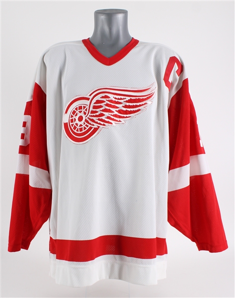 1990s Steve Yzerman Detroit Red Wings Signed Authentic Retail Jersey (JSA / MEARS LOA)