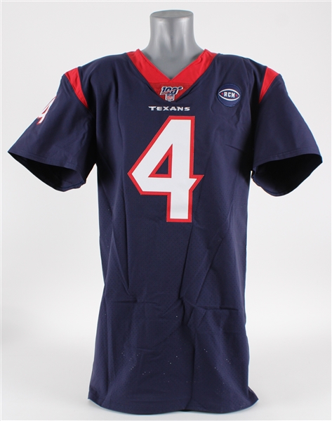 2019 Deshaun Watson Houston Texans Team Issued Home Jersey (MEARS LOA / MetaBilia) 