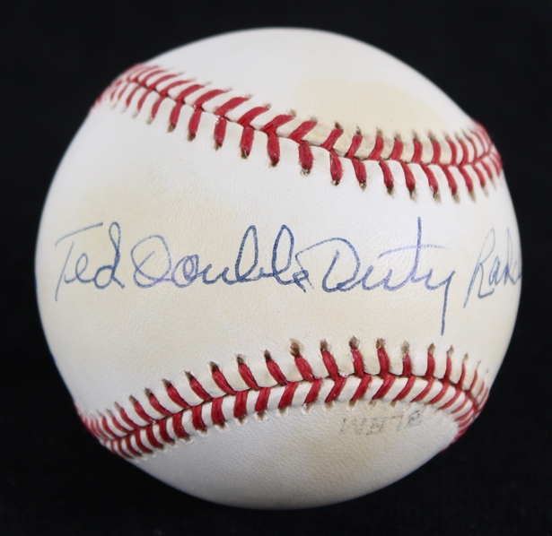 1995-99 Ted "Double Duty" Radcliffe HOF Negro Leagues Signed OAL Budig Baseball (JSA)