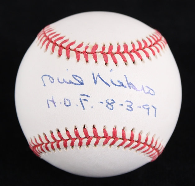 1997 Phil Niekro Atlanta Braves Signed Baseball (JSA)