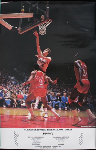 1985 Portland Trail Blazers 12x17.5 Poster