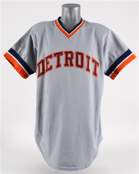 1980 Alan Trammell Detroit Tigers Road Jersey