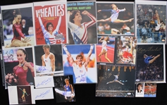 1980's-2000's Olympic Gymnasts Signed Photo Collection - Lot of 34 w/ Nadia Comaneci, Mary Lou Retton & More