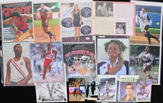 1970's-2000's Olympic Athletes Signed Photo Collection - Lot of 32 w/ Lisa Fernandez, Jennie Finch, Dick Fosbury, Bruce Jenner, Carl Lewis, Edwin Moses & More