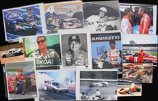 1980's-2000's NASCAR Auto Racing Signed Photo Collection - Lot of 65 w/ Jeff Gordon, Jimmie Johnson, Richard Petty, Rusty Wallace & More