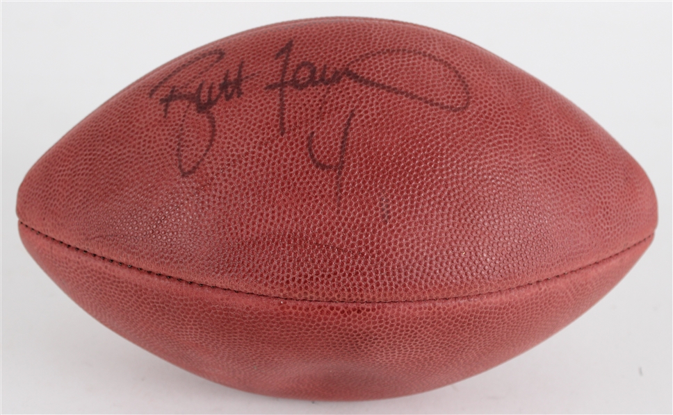 1997 Brett Favre Green Bay Packers Signed ONFL Tagliabue Super Bowl XXXI Football (JSA)