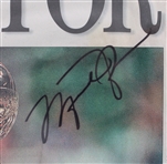 1998 (June 15) Michael Jordan Chicago Bulls Signed Chicago Tribune Sports Monday Second Three-peat Newspaper Page (Full JSA Letter)