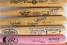 1970's-2000's Baseball Bat Collection - Lot of  11 w/ 5 Signed Including Denny McLain, Mike Schmidt, Robin Yount & More (JSA)