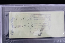 1933-35 Elmer Kenneth Strong (d.1979) New York Giants Signed Check (PSA Slabbed)