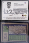 1972-2001 Joe Nameth New York Jets Topps and Autographed Upper Deck SP Authentic Trading Cards (Lot of 2)