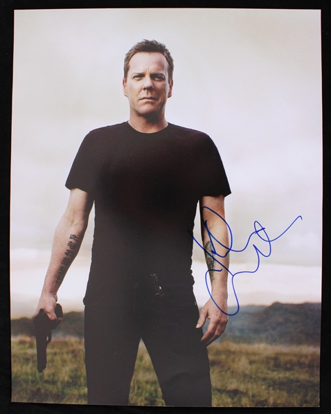 2001-10  Kiefer Sutherland as Jack Bauer "24" Autographed 11"x14" Color Photo (JSA)