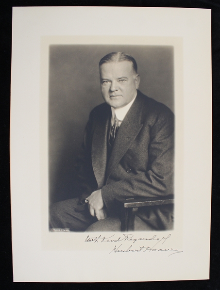 1929-33 Herbert Hoover (d.1964) Autographed 9"x13" B&W Photo *JSA #Z55830*