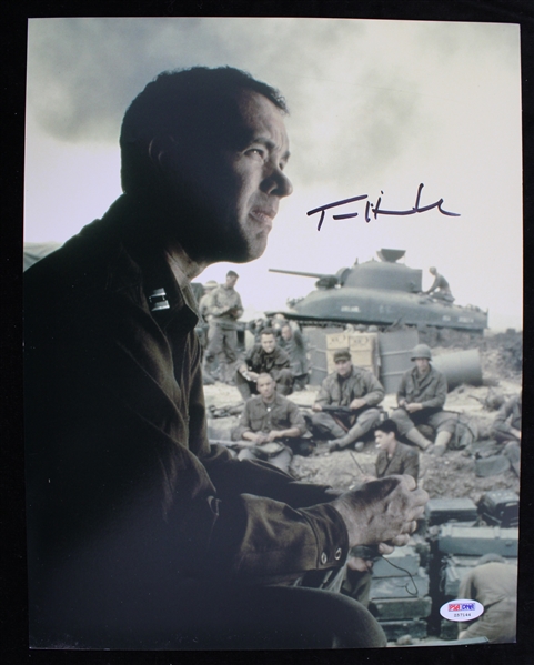 1998 Tom Hanks as John H. Miller Saving Private Ryan Autographed 11"x14" Photo (PSA/DNA)