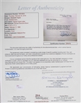 1952 Elizabeth Taylor (d.2011) Signed Loew's Incorporated Contract *JSA* 