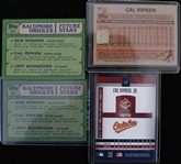 1982-2005 Cal Ripken Jr. Baltimore Orioles Topps and Autographed Donruss Trading Cards (Rookie Card) (Lot of 4)